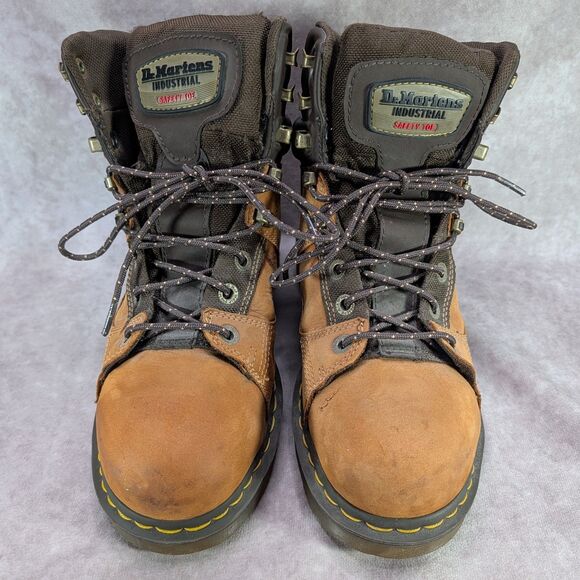 Dr Martens Camber ST Brown Aluminum Safety Toe Work Boots Mens 9 Womens 10 UK 8 main image 5